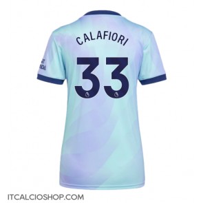 Arsenal Riccardo Calafiori #33 Terza Maglia Femmina 2024-25 Manica Corta